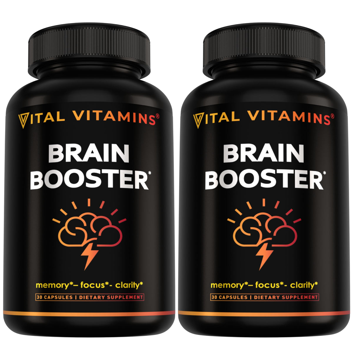 Vital Vitamins Compléments Alimentaires Cérébraux 2-Pack vue de face