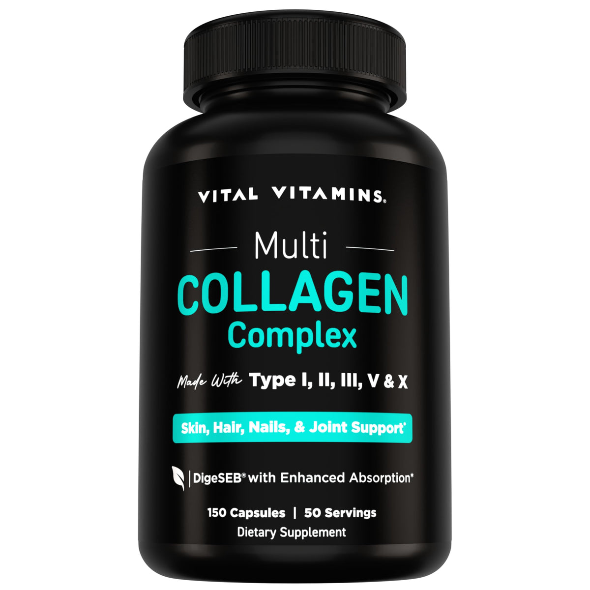 Vital Vitamins Complexe Multi Collagène 150 capsules vue de face