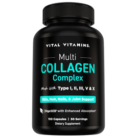 Vital Vitamins Complexe Multi Collagène 150 capsules vue de face