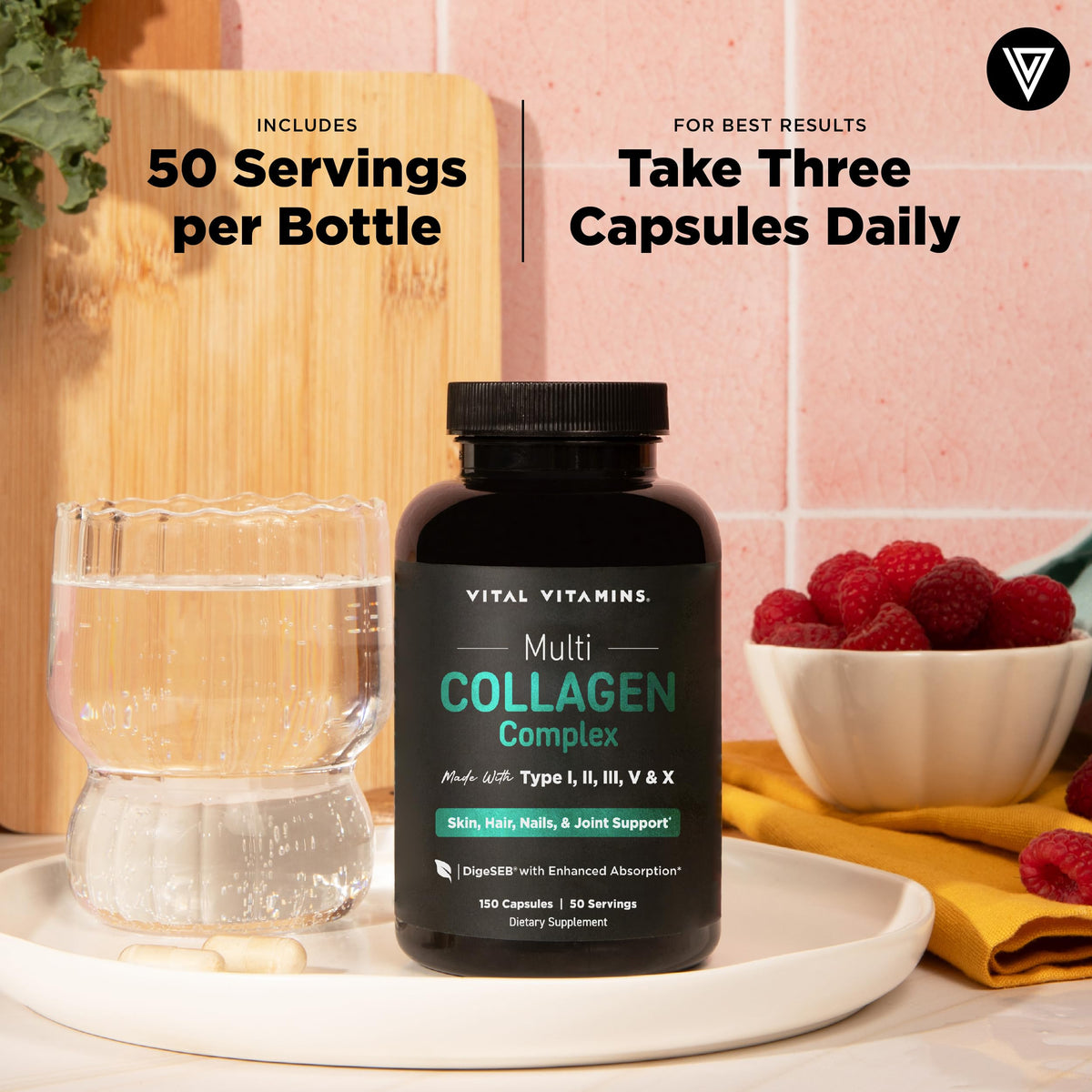 Vital Vitamins Complexe Multi Collagène 2-Pack ouvert