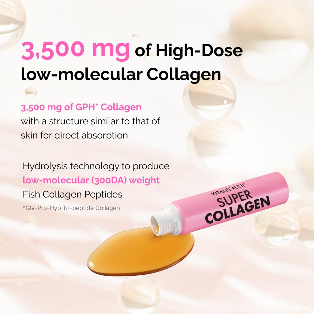 VITALBEAUTIE Super Collagen Drink 3 500 mg 25 ml ampoule côté