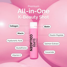 VITALBEAUTIE Super Collagen Drink 3 500 mg sur fond blanc
