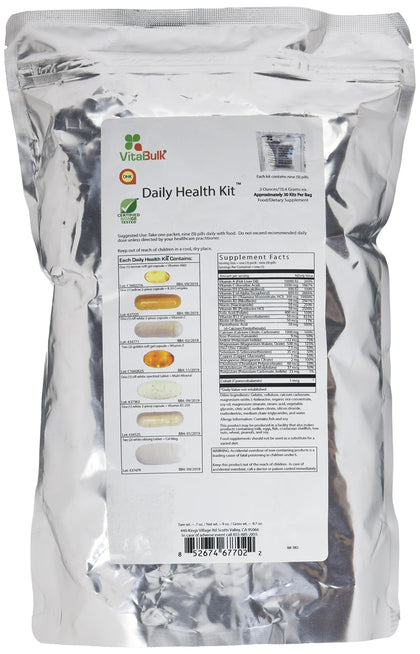 VitalBulk Kit de Santé Quotidien 30 sachets contenant vitamines et minéraux