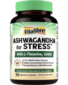 Vitalibre Ashwagandha 400 mg 90 capsules végétales en boîte