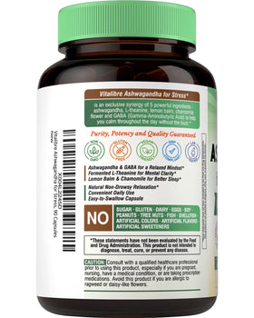 Vitalibre Ashwagandha avec ingrédients naturels