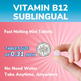 Vitalibre B12 5000 mcg sur une table en bois