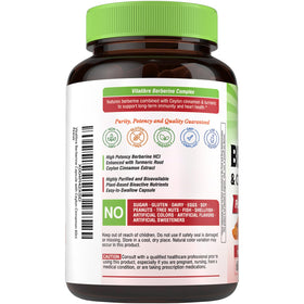 Vitalibre Berbérine 200 mg - capsules sur une surface blanche