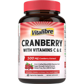 Vitalibre Compléments Alimentaires Canneberge 500 mg vue de face