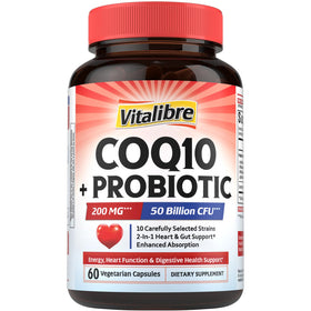 Vitalibre CoQ10 200 mg capsules végétales, vue de face