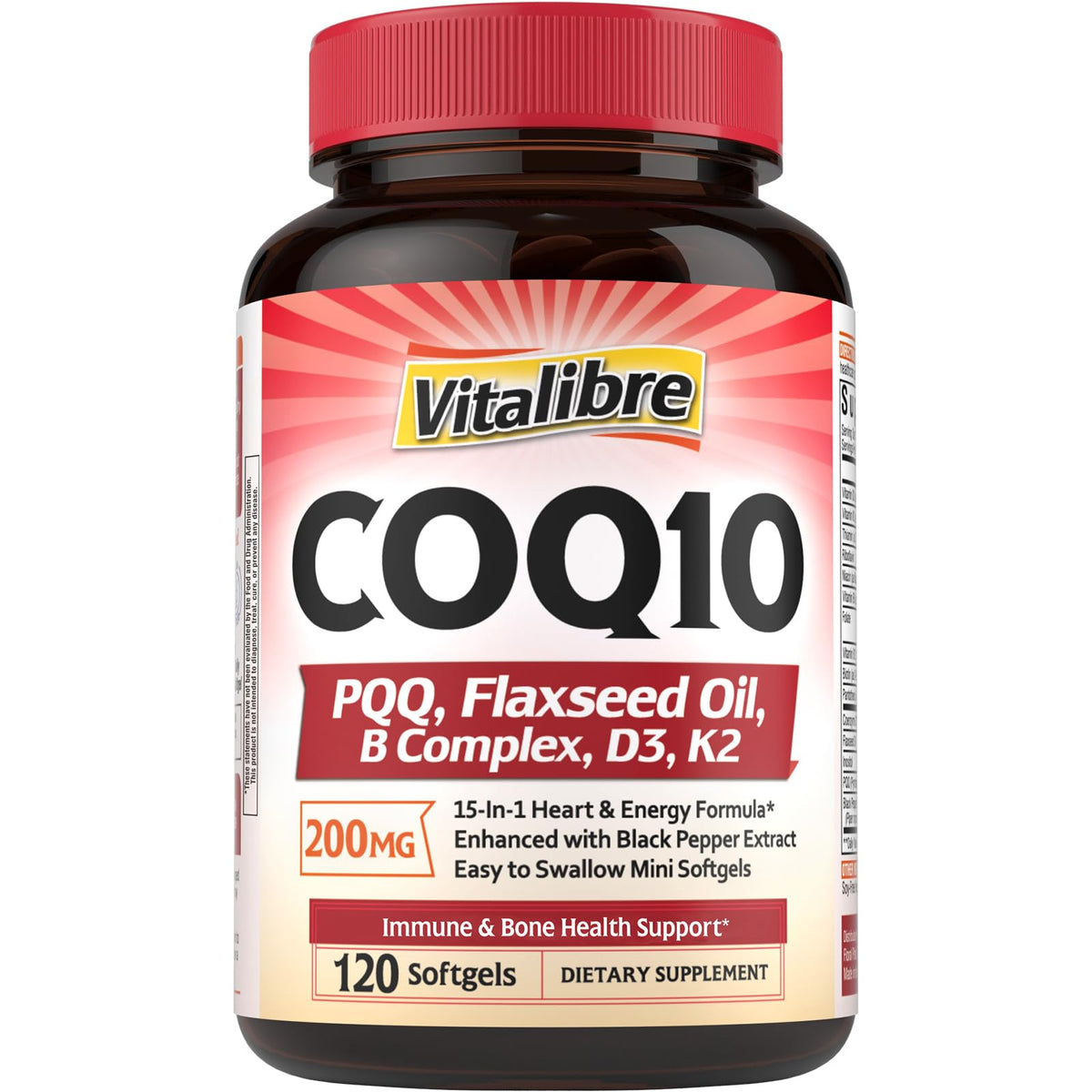 Vitalibre CoQ10 200mg gélules en boîte
