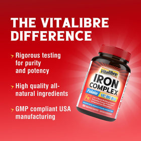 Vitalibre Fer Bisglycinate 36 mg capsules ouvertes
