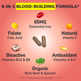 Vitalibre Fer Bisglycinate 60 capsules vue de côté