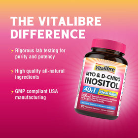 Vitalibre Inositol - Composition détaillée sur l'emballage