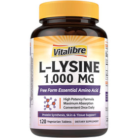 Vitalibre L-Lysine 1000 mg comprimés, vue de face