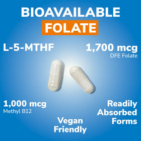Vitalibre Methyl Folate 1000 mcg boîte vue arrière