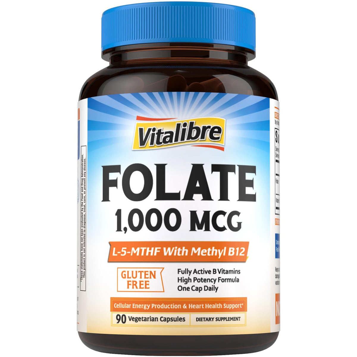 Vitalibre Methyl Folate 1000 mcg boîte vue de face
