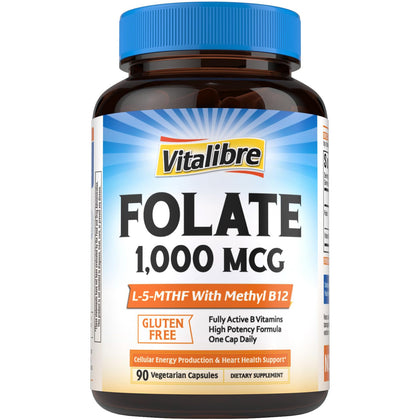 Vitalibre Methyl Folate 1000 mcg boîte vue de face