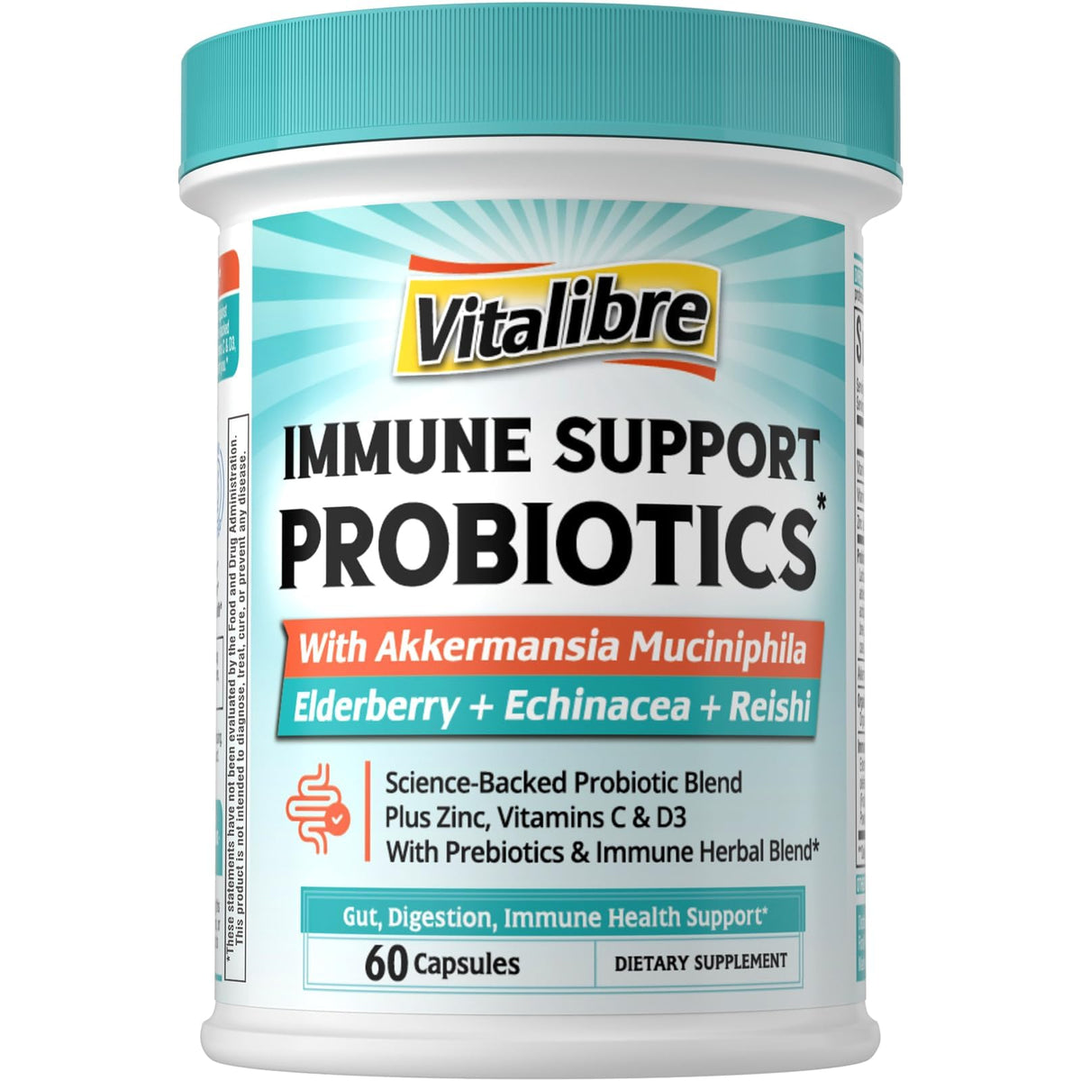 Vitalibre Probiotiques Akkermansia 60 capsules vue de face