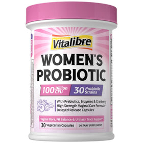 Vitalibre Probiotiques pour Femmes 30 Souches 100B CFU - vue de face