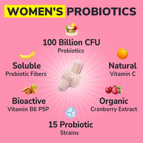 Vitalibre Probiotiques pour Femmes, capsule ouverte montrant le contenu