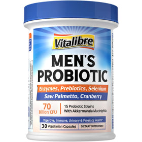 Vitalibre Probiotiques pour Hommes boîte de 30 capsules