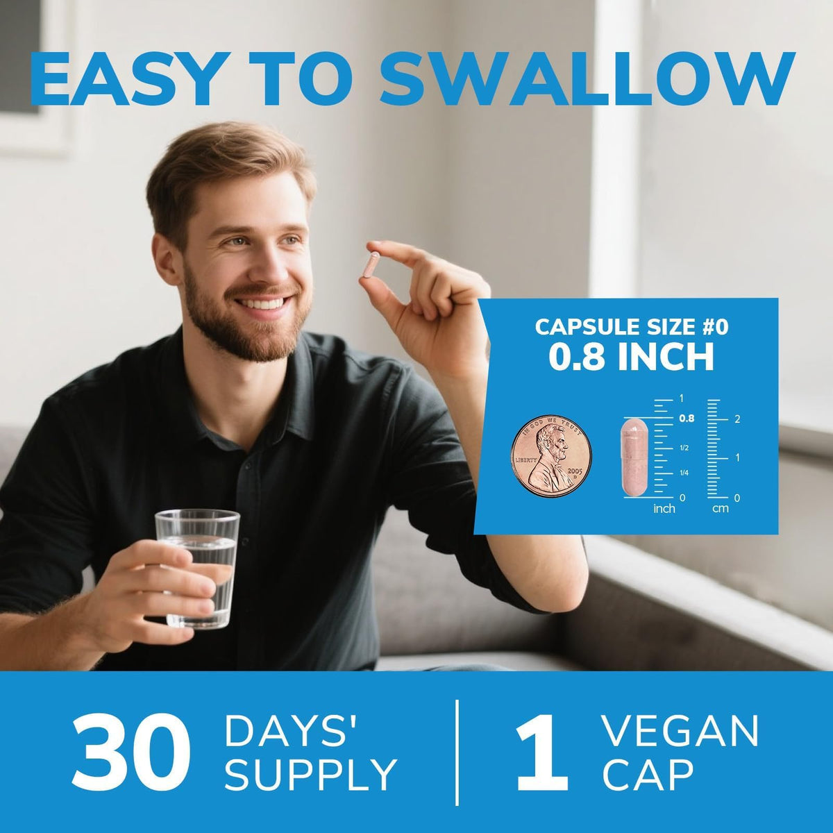 Vitalibre Probiotiques pour Hommes étiquette avec informations nutritionnelles