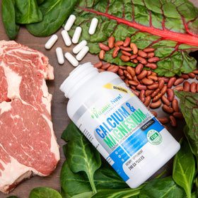 Vitalité Now! Complément de Calcium Magnésium avec Vitamine D, emballage