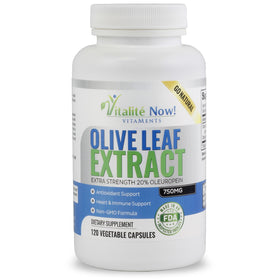 Vitalité Now! Extrait de Feuille d'Olivier 20% Oleuropéine, vue avant