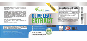 Vitalité Now! Extrait de Feuille d'Olivier, vue de côté