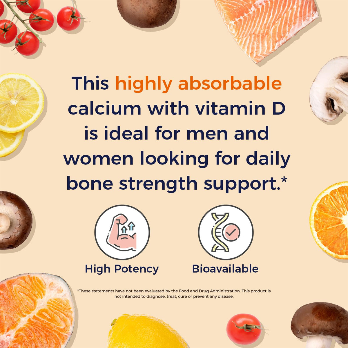 Vitalitown Calcium 1200 mg et Vitamine D3 dans un environnement vibrant