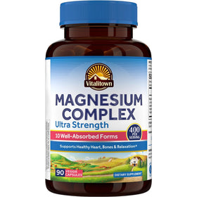 Vitalitown Complément Alimentaire Magnésium 10 en 1 400mg vue de face
