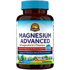 Vitalitown Complément Alimentaire Magnésium 240 Capsules - vue de face