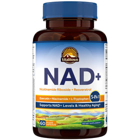 Vitalitown Complément Alimentaire NAD+ 500 mg 60 Capsules Végétales - vue de face