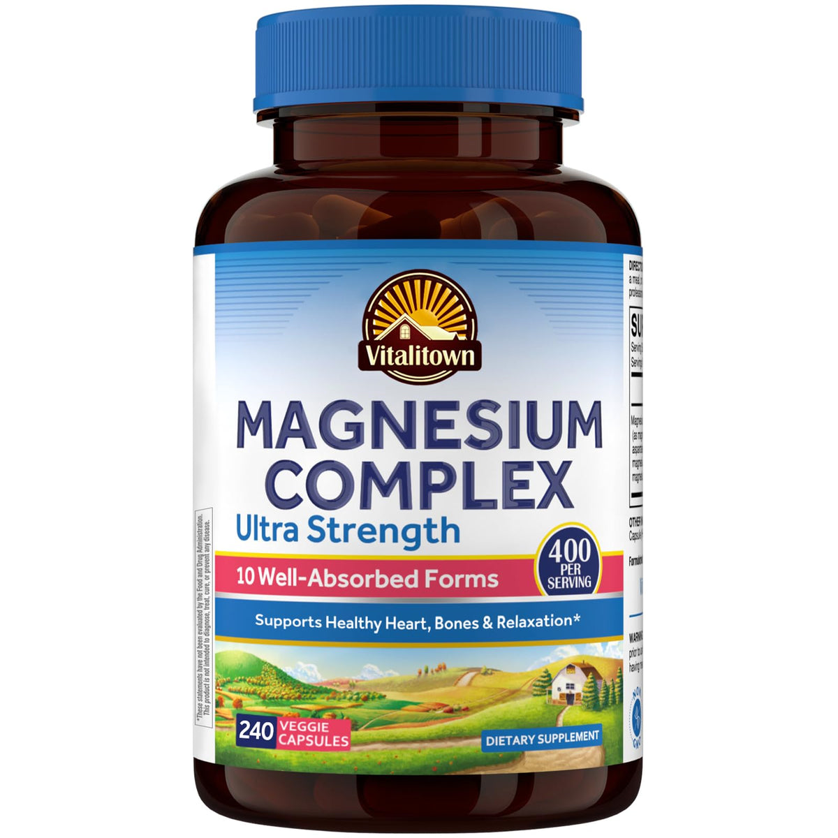 Vitalitown Complex Magnésium 10-en-1 400mg vue de face