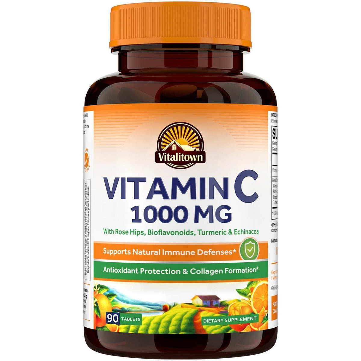 Vitalitown Complexe de Vitamine C 1000mg 90 comprimés vue avant
