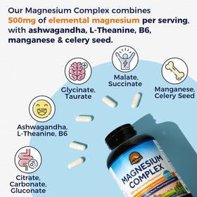 Vitalitown Magnésium Complexe, capsules végétales sur une surface