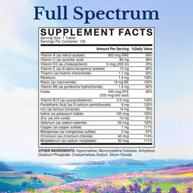 Vitalitown Multivitamine comprimés 120 unités arrière