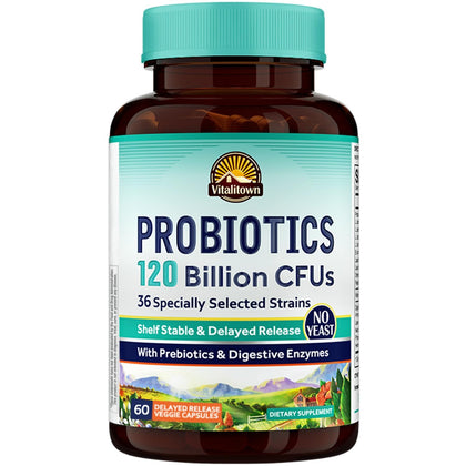 Vitalitown Probiotiques 120 Milliards CFU flacon avant