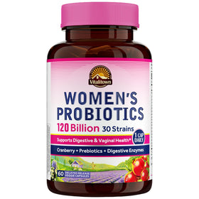 Vitalitown Probiotiques pour Femmes 120 Milliards CFU boîte avant