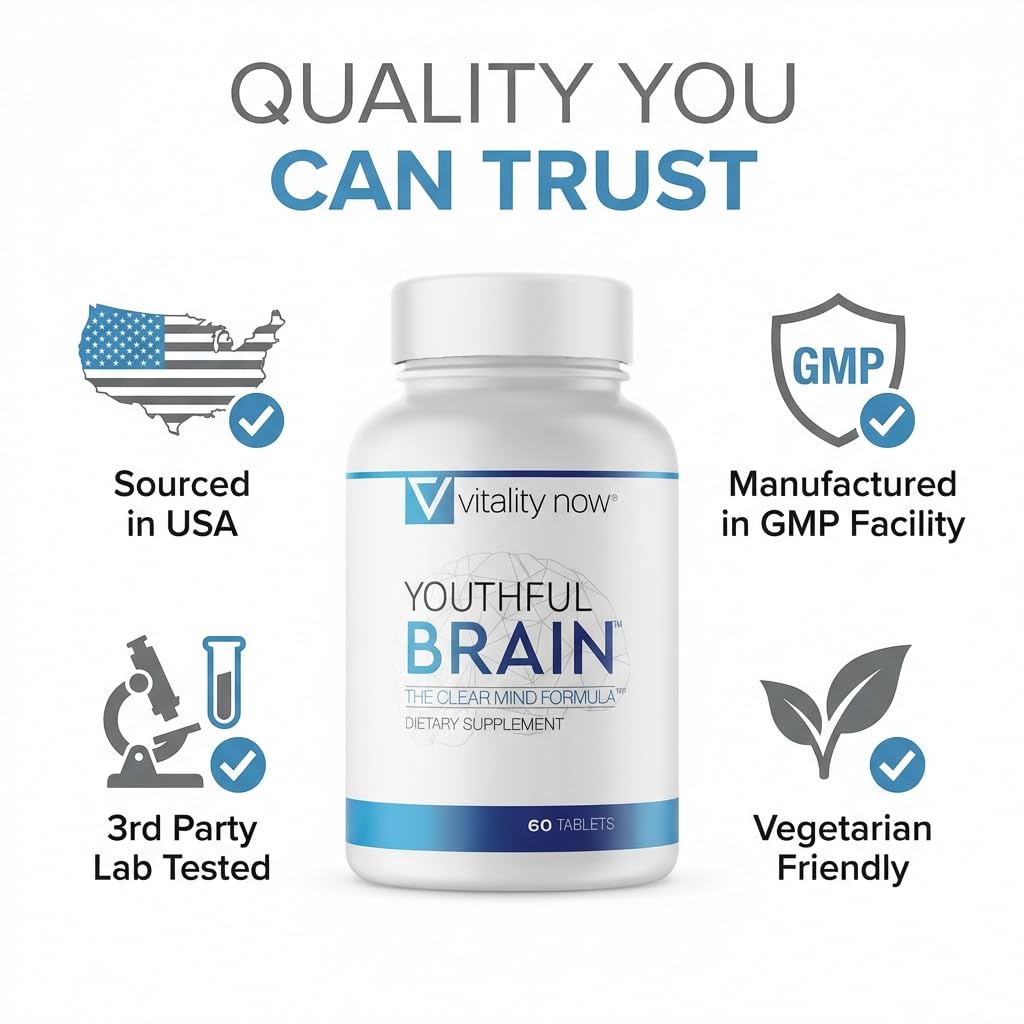 Vitality Now Complément Alimentaire Cérébral en main