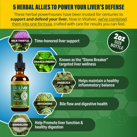 VitaLiver 399g sur une table avec des herbes naturelles