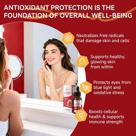 Vitalord Astaxanthin Liposomal 24mg sur une table en bois