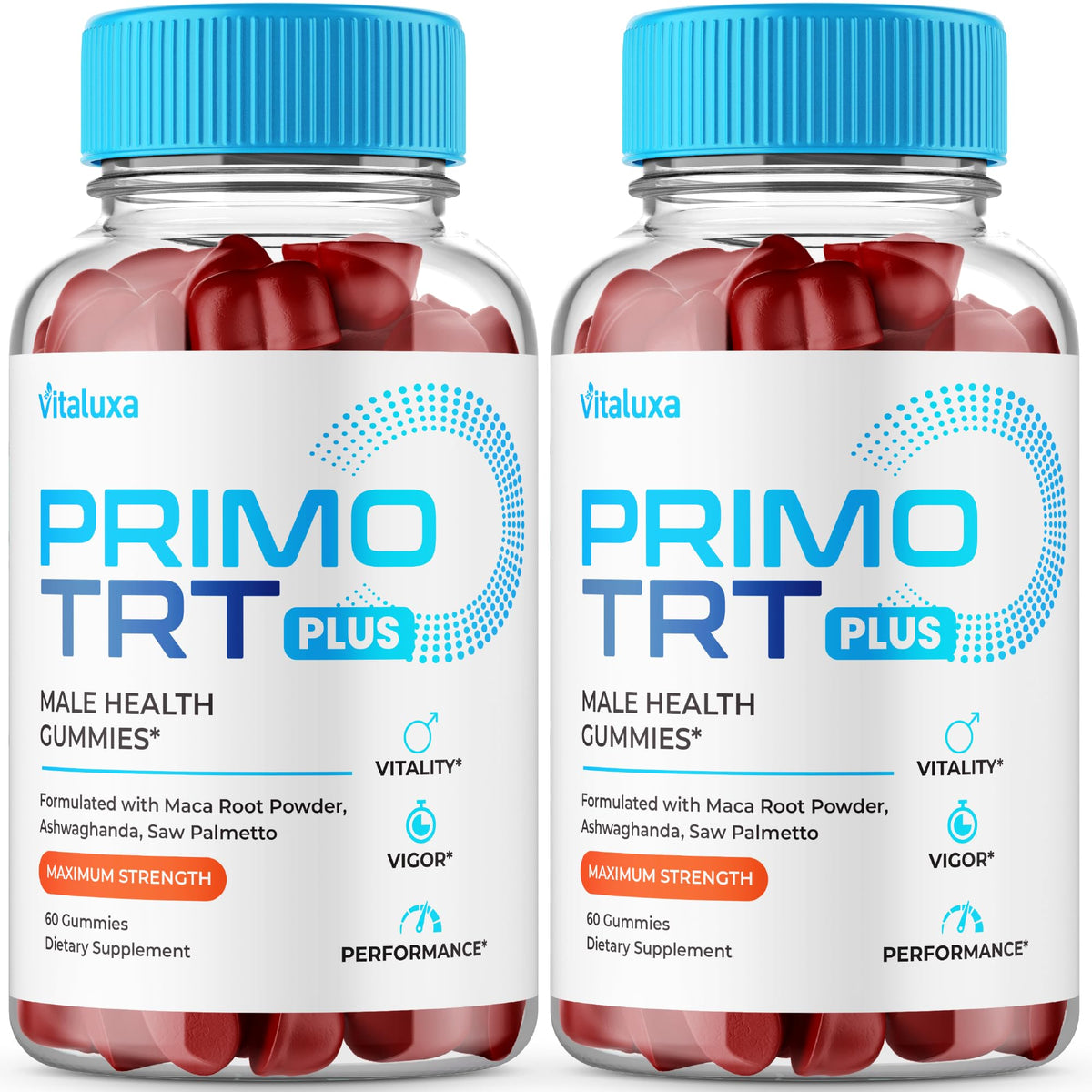 Vitaluxa Primo TRT Gummies 120 Ct vue avant