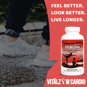 VITÄLZYM Cardio bouteille ouverte avec capsules
