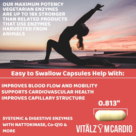 VITÄLZYM Cardio capsules dans une main