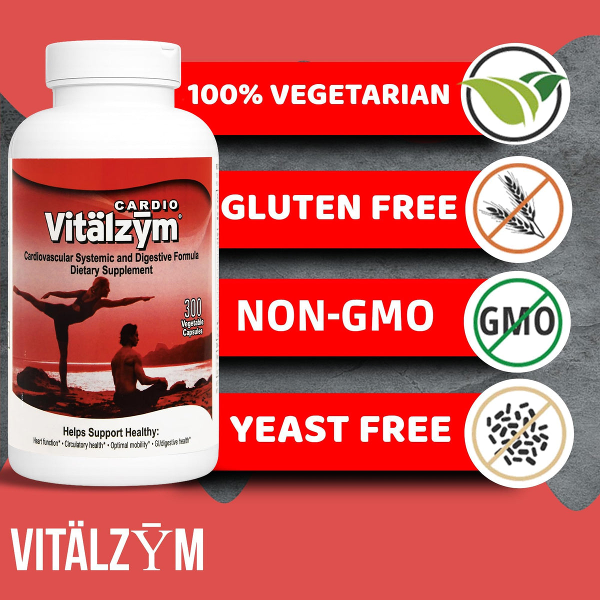 VITÄLZYM Cardio étiquette détaillée