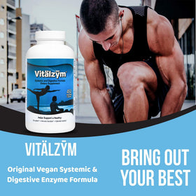 VITÄLZYM Complément Alimentaire Enzymes Systémiques - vue de côté