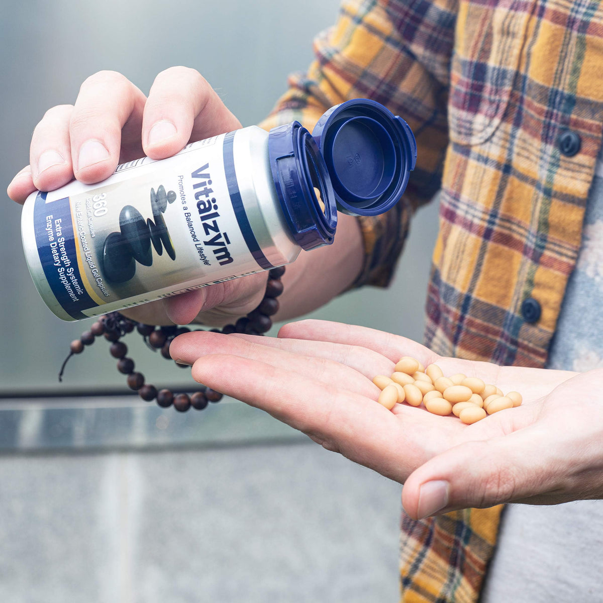 VITÄLZYM Vitalzym Enzymes 360 gélules liquides avec étiquette