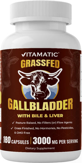 Vitamatic 180 gélules de foie de boeuf en boîte