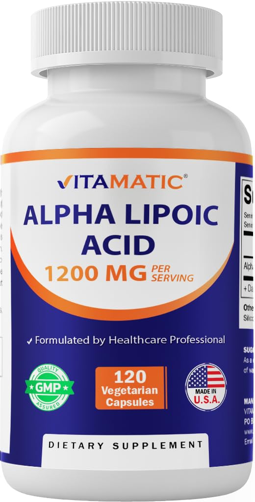 Vitamatic Acide Alpha-Lipoïque 1200mg capsules végétariennes